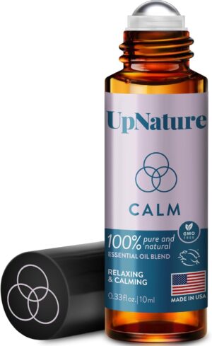 UpNature Calm Essential Oil Roll On – 100% Natural Stress Relief Aromatherapy – Self Care Gifts for Women & Men UpNature Calm Essential Oil Roll On – 100% Natural Stress Relief Aromatherapy – Self Care Gifts for Women & Men
