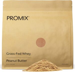Promix Whey Protein Powder, Peanut Butter – 2.5lb Bulk – Grass-Fed & 100% All Natural – Post Workout Fitness & Nutrition Shakes, Smoothies, Baking & Cooking Recipes – Gluten-Free & Keto-Friendly Promix Whey Protein Powder, Peanut Butter – 2.5lb Bulk – Grass-Fed & 100% All Natural – Post Workout Fitness & Nutrition Shakes, Smoothies, Baking & Cooking Recipes – Gluten-Free & Keto-Friendly