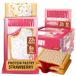 Legendary Foods 22g Protein Pastry+ Premium Low Carb Meal Replacement Bar – Low Glycemic, Gluten Free Protien Snacks – Healthy Keto Snack Box, 8x Zero Sugar Energy Bars – Bariatric Diabetic Friendly Legendary Foods 22g Protein Pastry+ Premium Low Carb Meal Replacement Bar – Low Glycemic, Gluten Free Protien Snacks – Healthy Keto Snack Box, 8x Zero Sugar Energy Bars – Bariatric Diabetic Friendly