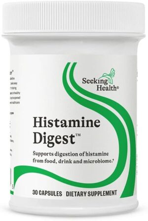 Seeking Health Histamine Digest – Formerly Histamine Block, DAO Enzyme Supplement for Histamine Food Intolerance, Supports Digestive Health, Upset Stomach, Vegetarian (30 Capsules) Seeking Health Histamine Digest – Formerly Histamine Block, DAO Enzyme Supplement for Histamine Food Intolerance, Supports Digestive Health, Upset Stomach, Vegetarian (30 Capsules)