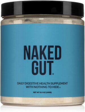 NAKED Gut – Daily Gut Health Supplement – Natural Gut Health Powder for Gut Cleanse, Digestive Support, GMO-Free, Soy-Free, Gluten-Free, Vegan and Hypoallergenic, 40 Servings NAKED Gut – Daily Gut Health Supplement – Natural Gut Health Powder for Gut Cleanse, Digestive Support, GMO-Free, Soy-Free, Gluten-Free, Vegan and Hypoallergenic, 40 Servings