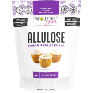 Wholesome Yum Powdered Allulose Sweetener – Natural Keto Powdered Sugar Substitute – Non GMO, Zero Carb, 0 Calorie, Sugar Free, No Aftertaste, Tummy Friendly – Confectioners Sugar Replacement (12 oz) Wholesome Yum Powdered Allulose Sweetener – Natural Keto Powdered Sugar Substitute – Non GMO, Zero Carb, 0 Calorie, Sugar Free, No Aftertaste, Tummy Friendly – Confectioners Sugar Replacement (12 oz)