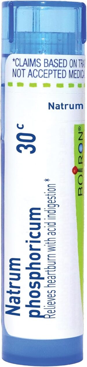 Boiron Natrum Phosphoricum 30C for Heartburn with Acid Indigestion – 80 Pellets Boiron Natrum Phosphoricum 30C for Heartburn with Acid Indigestion – 80 Pellets