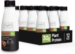 Soylent Complete Protein Shake, Chocolate, 30g Protein, Vegan, Dairy Free and 0g Sugar, Ready to Drink Protein Drinks, 11oz (12 Pack) Soylent Complete Protein Shake, Chocolate, 30g Protein, Vegan, Dairy Free and 0g Sugar, Ready to Drink Protein Drinks, 11oz (12 Pack)