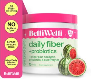 Fiber Supplement for Women & Men – Premium Daily Fiber Powder from Organic Acacia with Added Collagen, Electrolytes & Probiotics – No Bloat, Constipation & Gut Health Support (Watermelon) Fiber Supplement for Women & Men – Premium Daily Fiber Powder from Organic Acacia with Added Collagen, Electrolytes & Probiotics – No Bloat, Constipation & Gut Health Support (Watermelon)