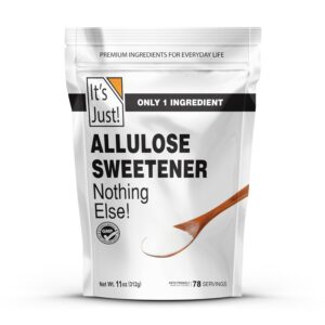 It’s Just – Allulose, Sugar Substitute, Keto Friendly Sweetener, Non-Glycemic, Non-GMO (11oz) It’s Just – Allulose, Sugar Substitute, Keto Friendly Sweetener, Non-Glycemic, Non-GMO (11oz)
