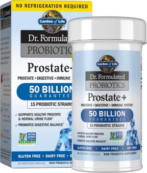 Garden of Life Dr. Formulated Probiotics Prostate+ – Acidophilus and Probiotic Supports Healthy Prostate and Digestive Balance – Gluten, Dairy, and Soy-Free – 60 Vegetarian Capsules Garden of Life Dr. Formulated Probiotics Prostate+ – Acidophilus and Probiotic Supports Healthy Prostate and Digestive Balance – Gluten, Dairy, and Soy-Free – 60 Vegetarian Capsules