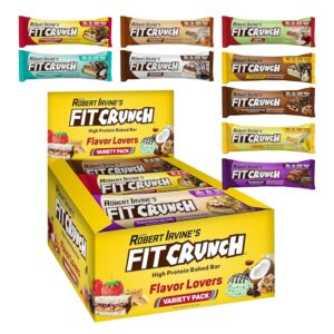 FITCRUNCH Snack Size Protein Bars, 6-Layer Baked Bar, 3g of Sugar, Gluten Free & Soft Cake Core (9 Count, Flavor Lovers) FITCRUNCH Snack Size Protein Bars, 6-Layer Baked Bar, 3g of Sugar, Gluten Free & Soft Cake Core (9 Count, Flavor Lovers)
