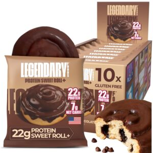 Legendary Foods 22g Protein Cinnamon Roll – Premium High Protien Bars, Low Carb Meal Replacement Snack, Low Glycemic Index, Gluten Free Snacks – Sweet Zero Sugar, Keto and Diabetic Friendly 10-Pack Legendary Foods 22g Protein Cinnamon Roll – Premium High Protien Bars, Low Carb Meal Replacement Snack, Low Glycemic Index, Gluten Free Snacks – Sweet Zero Sugar, Keto and Diabetic Friendly 10-Pack