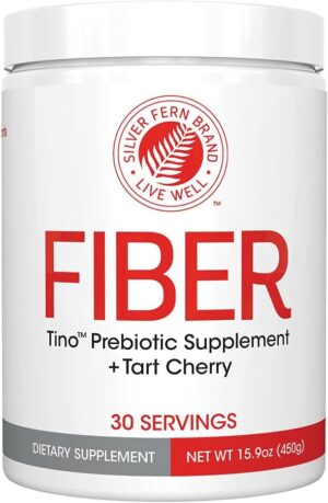 Tino Natural Gluten Free Prebiotic Fiber Supplement – with Tart Cherry Extract & Polycan Black Yeast Extract – Non-GMO, Water Soluble Fiber Powder Mix (1 Canister – 15.9 Oz) Tino Natural Gluten Free Prebiotic Fiber Supplement – with Tart Cherry Extract & Polycan Black Yeast Extract – Non-GMO, Water Soluble Fiber Powder Mix (1 Canister – 15.9 Oz)