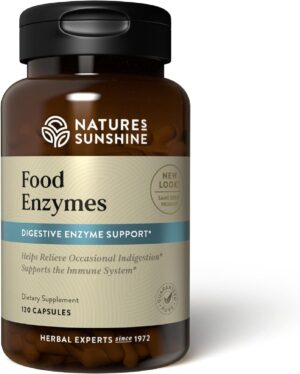 Nature’s Sunshine Food Enzymes – Digestive Support with Prebiotics and Probiotics for Gut Health – Digestive Enzyme Supplement for Digestive Health and Relief from Occasional Indigestion Nature’s Sunshine Food Enzymes – Digestive Support with Prebiotics and Probiotics for Gut Health – Digestive Enzyme Supplement for Digestive Health and Relief from Occasional Indigestion