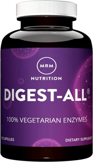 MRM Nutrition Digest-All ® | Digestive Enzymes | Improved Digestion and Absorption | Lactase + Amylase + Lipase| May Help with Bloating and Gas| 100% Vegetarian | Gluten-Free | 50 Servings MRM Nutrition Digest-All ® | Digestive Enzymes | Improved Digestion and Absorption | Lactase + Amylase + Lipase| May Help with Bloating and Gas| 100% Vegetarian | Gluten-Free | 50 Servings
