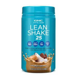 GNC Lean Shake 25 Meal Replacement Powder, Weight Management, With 25g Protein and High Fiber, Keto, Coconut Caramel, 16 Servings GNC Lean Shake 25 Meal Replacement Powder, Weight Management, With 25g Protein and High Fiber, Keto, Coconut Caramel, 16 Servings