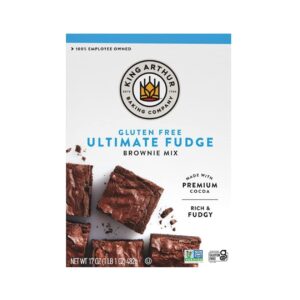 King Arthur Gluten Free Fudge Brownie Mix: Rich, Chocolatey Dessert for Celiac and Non-GMO Diets – Certified Kosher Baking Mix, Easy to Prepare, 17 oz Box for Delicious Homemade Brownies King Arthur Gluten Free Fudge Brownie Mix: Rich, Chocolatey Dessert for Celiac and Non-GMO Diets – Certified Kosher Baking Mix, Easy to Prepare, 17 oz Box for Delicious Homemade Brownies