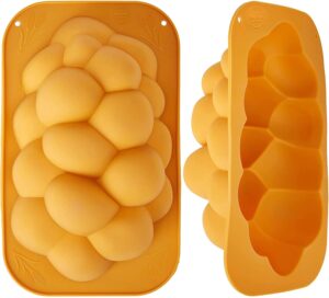 The Dreidel Company Silicone Challah Braid Bread Mold Bakeware, Perfect Kosher Challah Braided Baking Mold Pan, No Shaping Required – Medium (2-Pack) The Dreidel Company Silicone Challah Braid Bread Mold Bakeware, Perfect Kosher Challah Braided Baking Mold Pan, No Shaping Required – Medium (2-Pack)