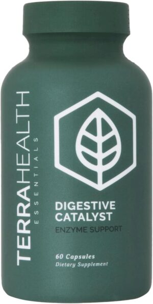 Terra Health Essentials Digestive Catalyst | Reduce IBS | Amylase, Protease & Glucoamylase (1 Bottle, 60 Capsules) Terra Health Essentials Digestive Catalyst | Reduce IBS | Amylase, Protease & Glucoamylase (1 Bottle, 60 Capsules)