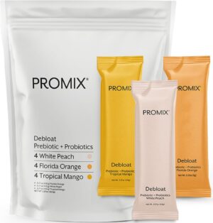 ProMix Nutrition Debloat Prebiotics and Probiotics Immune Support Supplement for Digestive Health, Nausea Relief, Gut Repair – Variety Pack – 12 Servings (Pack of 12) ProMix Nutrition Debloat Prebiotics and Probiotics Immune Support Supplement for Digestive Health, Nausea Relief, Gut Repair – Variety Pack – 12 Servings (Pack of 12)