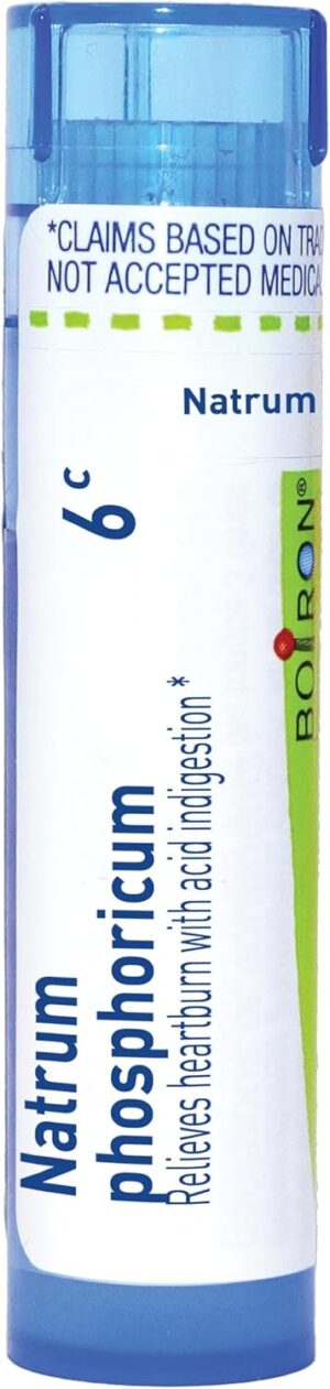 Boiron Natrum Phosphoricum 6C for Heartburn with Acid Indigestion – 80 Pellets Boiron Natrum Phosphoricum 6C for Heartburn with Acid Indigestion – 80 Pellets