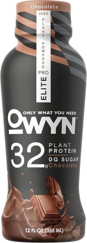 OWYN Chocolate Pro Elite Plant Protein Shake, 12 FZ OWYN Chocolate Pro Elite Plant Protein Shake, 12 FZ
