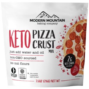 Keto Pizza Crust – Low Carb and Keto Friendly – Only 2g Net Carbs – Incredible Taste and Texture – Zero Sugar – Just Add Water and Oil – Keto Has Never Been So Easy – Keto Food – No Almond Flour – Non-GMO Sourced (7.6oz Mix) (1-Pack) Keto Pizza Crust – Low Carb and Keto Friendly – Only 2g Net Carbs – Incredible Taste and Texture – Zero Sugar – Just Add Water and Oil – Keto Has Never Been So Easy – Keto Food – No Almond Flour – Non-GMO Sourced (7.6oz Mix) (1-Pack)