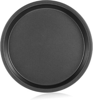 Heavy Duty Nonstick Round Cake Pan Carbon Steel Baking Tray for Pizza and Cakes Durable Easy to Clean for Home Baking and Beginners