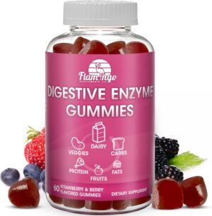 Digestive Enzymes Chewable Gummies: Helps Food Intolerance, Debloat, and to Digest Dairy, Carbs, Veggies, Protein, Fruit -Amylase Protease Lipase Lactase- Naturally Flavored Vegan Gummies. 60 Count Digestive Enzymes Chewable Gummies: Helps Food Intolerance, Debloat, and to Digest Dairy, Carbs, Veggies, Protein, Fruit -Amylase Protease Lipase Lactase- Naturally Flavored Vegan Gummies. 60 Count