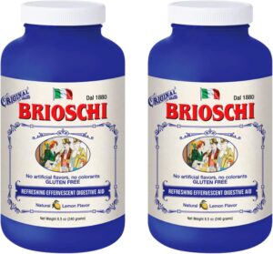 Brioschi Italian Lemon Flavored Effervescent Heartburn, Upset Stomach, Acid Indigestion, 8.5 oz bottle (Pack of 2) Brioschi Italian Lemon Flavored Effervescent Heartburn, Upset Stomach, Acid Indigestion, 8.5 oz bottle (Pack of 2)