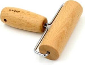 Bamber Dough Roller Beech Wood Rolling Pin for Baking Pastry Pizza, 4.3-Inch Smooth Construction & Easy to Roll – Essential Kitchen Utensil Bamber Dough Roller Beech Wood Rolling Pin for Baking Pastry Pizza, 4.3-Inch Smooth Construction & Easy to Roll – Essential Kitchen Utensil