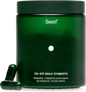 Seed DS-01 Daily Synbiotic – Prebiotic and Probiotic for Women & Men – Digestive Health, Gut Health, Immune Support, Bloating & Constipation Relief – Vegan & Shelf-Stable – 60 Capsules (30-Day Supply) Seed DS-01 Daily Synbiotic – Prebiotic and Probiotic for Women & Men – Digestive Health, Gut Health, Immune Support, Bloating & Constipation Relief – Vegan & Shelf-Stable – 60 Capsules (30-Day Supply)