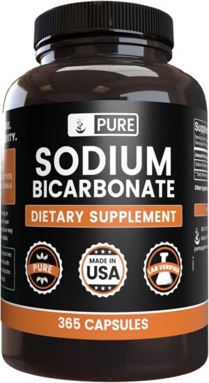 Pure Sodium Bicarbonate (365 Capsules) Natural Antacid