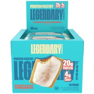 Legendary Foods 20g Protein Pastry – Low Carb Meal Replacement Bar – Low Glycemic, Gluten Free Protien Snacks – Healthy Keto Snack Box, 10x Zero Sugar Energy Bars – Bariatric Diabetic Friendly Legendary Foods 20g Protein Pastry – Low Carb Meal Replacement Bar – Low Glycemic, Gluten Free Protien Snacks – Healthy Keto Snack Box, 10x Zero Sugar Energy Bars – Bariatric Diabetic Friendly