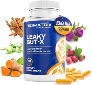 Intestinal Repair Supplement with Glutamine and Herbs for Leaky Gut, Prebiotic Support, Relief from Bloating, Gas, Constipation | SIBO | Veggie Caps | 60-Day Supply – Leaky Gut-X Intestinal Repair Supplement with Glutamine and Herbs for Leaky Gut, Prebiotic Support, Relief from Bloating, Gas, Constipation | SIBO | Veggie Caps | 60-Day Supply – Leaky Gut-X