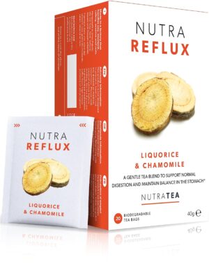 NUTRAREFLUX – Acid Reflux Tea | Heartburn Relief Tea – Providing Upset Stomach Relief and GERD relief – Includes Slippery Elm, Fennel & Licorice – 20 Enveloped Tea Bags – by Nutra Tea – Herbal Tea NUTRAREFLUX – Acid Reflux Tea | Heartburn Relief Tea – Providing Upset Stomach Relief and GERD relief – Includes Slippery Elm, Fennel & Licorice – 20 Enveloped Tea Bags – by Nutra Tea – Herbal Tea