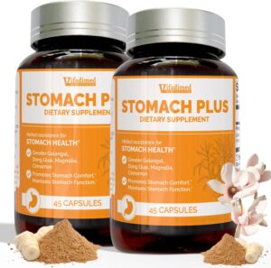 Stomach Plus – for gastric Health, Stomach Settle, Acid Reflux, Heartburn, Upset Stomach Relief for Adults with Galangal & Magnolia – 2 Bottles Stomach Plus – for gastric Health, Stomach Settle, Acid Reflux, Heartburn, Upset Stomach Relief for Adults with Galangal & Magnolia – 2 Bottles