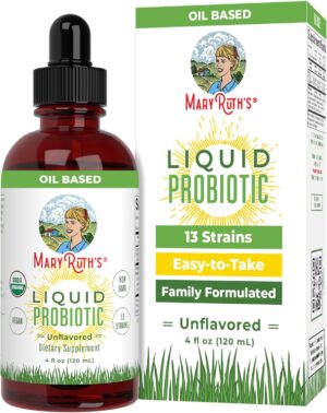 MaryRuth Organics USDA Organic Liquid Probiotic | Digestive Health | Gut Health | Probiotics for Women | Probiotics for Men | Probiotics for Kids | Acidophilus Probiotic | Non-GMO | 40 Servings MaryRuth Organics USDA Organic Liquid Probiotic | Digestive Health | Gut Health | Probiotics for Women | Probiotics for Men | Probiotics for Kids | Acidophilus Probiotic | Non-GMO | 40 Servings