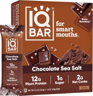 IQBAR, Chocolate Sea Salt, 4 count