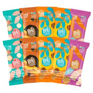 Bhu Foods Keto Bars, Organic Low Carb, Only 1g Sugar, Gluten Free & Vegan, Sweetened with Monk Fruit, Healthy Protein Snacks for Adults, 4 Flavors (Pack of 10) Bhu Foods Keto Bars, Organic Low Carb, Only 1g Sugar, Gluten Free & Vegan, Sweetened with Monk Fruit, Healthy Protein Snacks for Adults, 4 Flavors (Pack of 10)