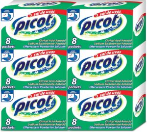 Sal de Uvas Picot, Effervescent Powder Solution, Antacid, 0.17 Oz, 8 Count (Pack of 6) Antacid Packets Sal de Uvas Picot, Effervescent Powder Solution, Antacid, 0.17 Oz, 8 Count (Pack of 6) Antacid Packets