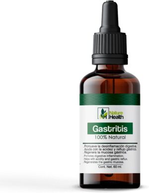 Gotas Gastritis Apoyo digestivo para la acidez estomacal, reflujo Acido e indigestión (2.0 fl oz) (1)