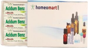 Acidum Benzoicum Homeopathy Pellets (Pills) in 200C Potency, Pack of 3