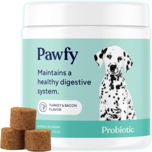 Pawfy Probiotics for Dogs | Supports Digestive Health, Diarrhea for Small and Large Dogs | Improves Gut Health | Anti Yeast Supplements | Promotes Skin Health and Seasonal Allergies Support – 30 Chews Pawfy Probiotics for Dogs | Supports Digestive Health, Diarrhea for Small and Large Dogs | Improves Gut Health | Anti Yeast Supplements | Promotes Skin Health and Seasonal Allergies Support – 30 Chews