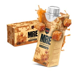 REDCON1 MRE Ready to Drink Protein Shakes, Salted Caramel – Protein Drinks with Whole Food Sources – Sugar Free RTD Shake Formulated to Fuel Athletes at Any Time (12 Pack) REDCON1 MRE Ready to Drink Protein Shakes, Salted Caramel – Protein Drinks with Whole Food Sources – Sugar Free RTD Shake Formulated to Fuel Athletes at Any Time (12 Pack)