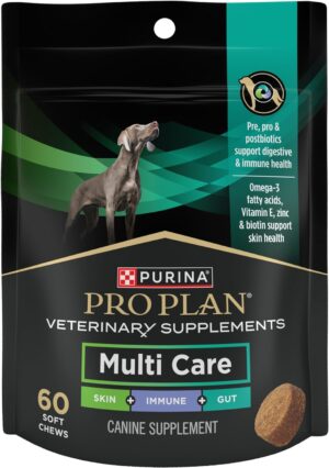Purina Pro Plan Veterinary Supplements Multi Care Dog Supplements – 60 ct. Pouch
