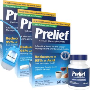 Acid Reducer Pills, 60 Caplets, Bundle with Beyondeals Hand Sanitizer Dispenser, Stomach Acid Reducer, Dietary Supplement, Neutralizes Food & Beverage Acidity for Digestive Comfort (Pack of 3)