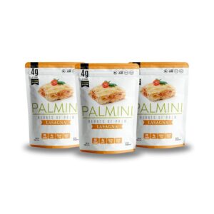 Palmini Lasagna Sheets | Low-Carb, Low-Calorie Hearts of Palm Lasagna Sheet | Keto, Gluten Free, Vegan, Non-GMO | As seen on Shark Tank |(12 Ounce – Pack of 3)