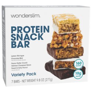 WonderSlim Protein Snack Bar, Variety Pack, (7ct) WonderSlim Protein Snack Bar, Variety Pack, (7ct)