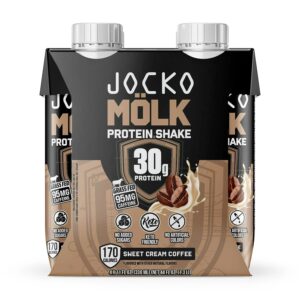 Jocko-Fuel Protein Shake, 2 Box with 4 Bottle – Ready to Drink, Grass-Fed Whey, No Artificial Sweeteners, Keto-Friendly, Low-Carb, High-Protein, Meal Replacement, Recovery, Fitness (11 Fl Oz, Sweet Cream Coffee) Jocko-Fuel Protein Shake, 2 Box with 4 Bottle – Ready to Drink, Grass-Fed Whey, No Artificial Sweeteners, Keto-Friendly, Low-Carb, High-Protein, Meal Replacement, Recovery, Fitness (11 Fl Oz, Sweet Cream Coffee)