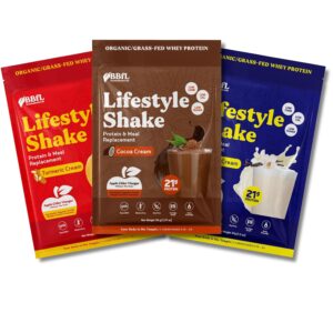 BBfL Protein Powder Variety Packs Meal Replacement Shakes Sample Pack of 3, Individual Protein Powder Packets Travel, Travel Protein Powder Packets, Single Serve Keto Meal Replacement for Weight Loss (Organic Whey Protein)