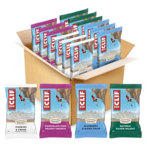 CLIF BAR – Variety Pack – 4 Flavors – Made with Organic Oats – Energy Bars – Non-GMO – Plant Based Protein Bars (12 Pack) CLIF BAR – Variety Pack – 4 Flavors – Made with Organic Oats – Energy Bars – Non-GMO – Plant Based Protein Bars (12 Pack)