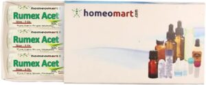 Rumex Acetosa Homeopathy Pellets (Pills) in 30C Potency Pack of 3 Rumex Acetosa Homeopathy Pellets (Pills) in 30C Potency Pack of 3